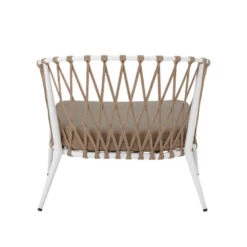 Bloomingville Cia Loungestoel - Wit -Bloomingville Deco Verkoop bloomingville cia loungestoel wit 5