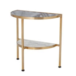 Bloomingville Clint Bijzettafel Marmer - Zwart -Bloomingville Deco Verkoop bloomingville clint bijzettafel marmer zwart 2