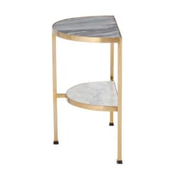 Bloomingville Clint Bijzettafel Marmer - Zwart -Bloomingville Deco Verkoop bloomingville clint bijzettafel marmer zwart 3