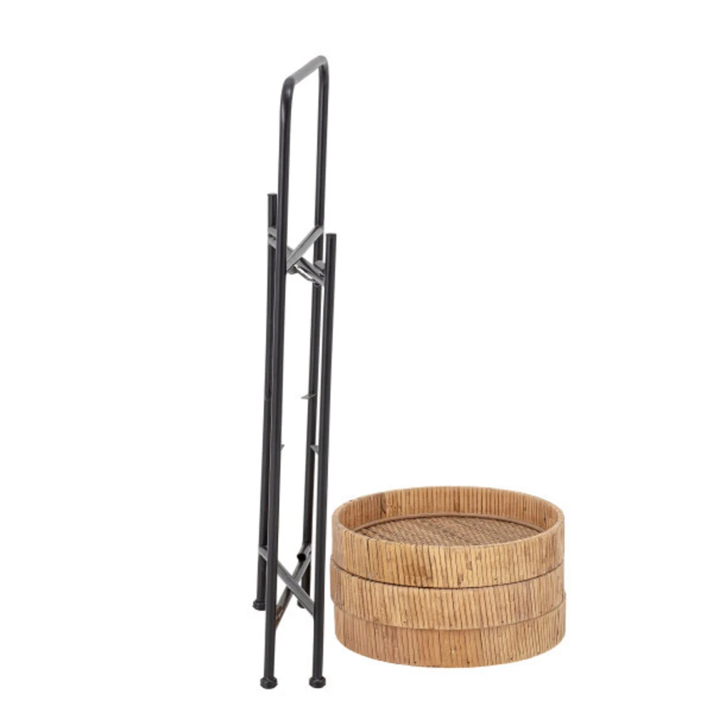 Bloomingville Deva Bijzettafel Rotan - Naturel 2 Bloomingville Deva Bijzettafel Rotan - Naturel - Afbeelding 2