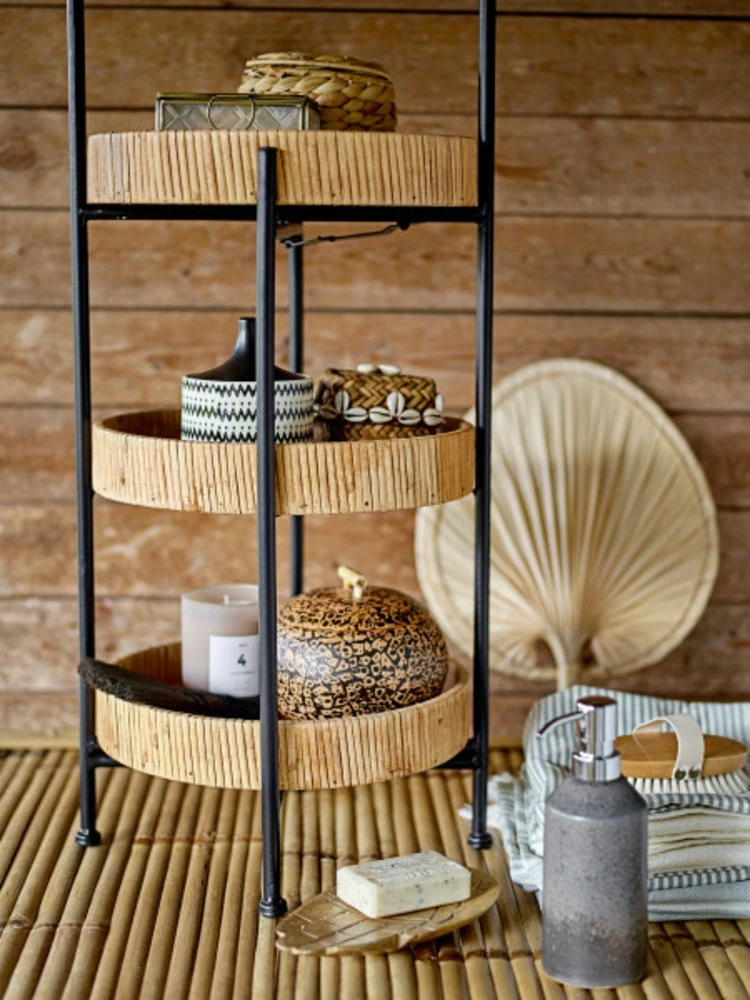 Bloomingville Deva Bijzettafel Rotan - Naturel 4 Bloomingville Deva Bijzettafel Rotan - Naturel - Afbeelding 4