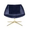 Bloomingville Elegant Fauteuil Blauw Velours