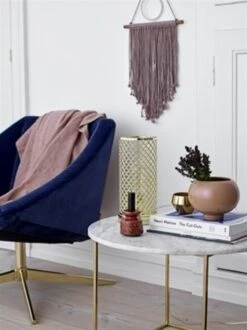 Bloomingville Elegant Fauteuil Blauw Velours -Bloomingville Deco Verkoop bloomingville elegant fauteuil blauw velours 7