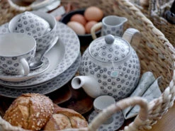 Bloomingville Elsa Pasta Bord - Set Van 6 Stuks Ø28xH4 Cm -Bloomingville Deco Verkoop bloomingville elsa pasta bord set van 6 stuks 28xh 3