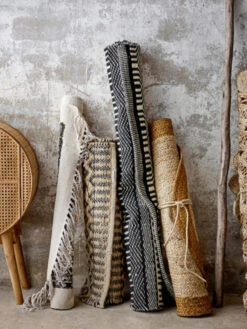 Bloomingville Joob Vloerkleed Wol - Zwart -Bloomingville Deco Verkoop bloomingville joob vloerkleed wol zwart 2