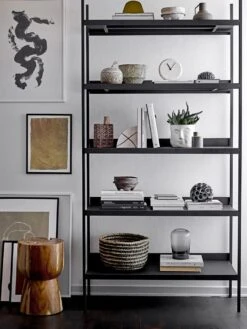 Bloomingville Lot Kast Met Planken Metaal - Zwart -Bloomingville Deco Verkoop bloomingville lot kast met planken metaal zwart 5