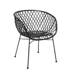 Bloomingville Loungestoel Zwart Rotan -Bloomingville Deco Verkoop bloomingville loungestoel zwart rotan 2