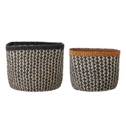 Bloomingville Mand Abaca - Set Van 2 7 Bloomingville Mand Abaca - Set Van 2 -Bloomingville Deco Verkoop bloomingville mand abaca set van 2 3
