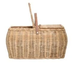 Bloomingville Mand Met Handvat Naturel Rotan -Bloomingville Deco Verkoop bloomingville mand met handvat naturel rotan 2