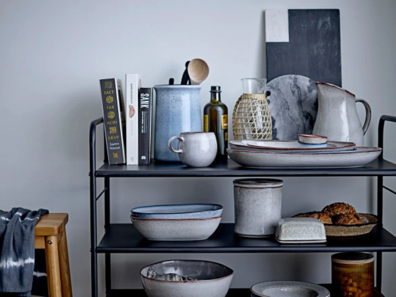 Bloomingville Mats Kruk Eikenhout - Naturel 6 Bloomingville Mats Kruk Eikenhout - Naturel - Afbeelding 6