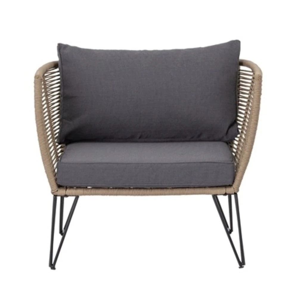 Bloomingville Mundo Loungestoel - Bruin 2 Bloomingville Mundo Loungestoel - Bruin - Afbeelding 2