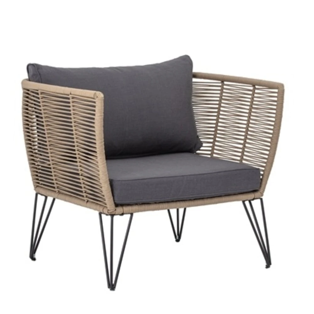 Bloomingville Mundo Loungestoel - Bruin 1 Bloomingville Mundo Loungestoel - Bruin