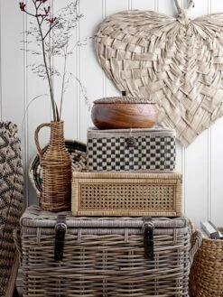 Bloomingville Opbergdoos Rotan - Set Van 2 -Bloomingville Deco Verkoop bloomingville opbergdoos rotan set van 2 5