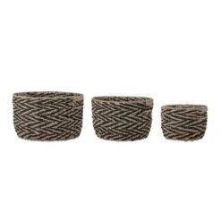 Bloomingville Othilde Manden Set Van 3 Stuks - 82057276 -Bloomingville Deco Verkoop bloomingville othilde manden set van 3 stuks 82057 1