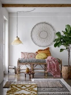 Bloomingville Pammi Bank Riet - Naturel -Bloomingville Deco Verkoop bloomingville pammi bank riet naturel 3