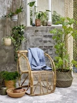 Bloomingville Plaid Blauw 200x140cm -Bloomingville Deco Verkoop bloomingville plaid blauw 200x140cm 2