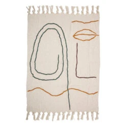 Bloomingville Plaid Katoen Naturel - 150x125cm -Bloomingville Deco Verkoop bloomingville plaid katoen naturel 150x125cm 3