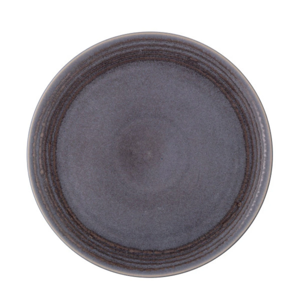 Bloomingville Raben Bord Grijs Ø30cm - Set Van 4 Stuks 1 Bloomingville Raben Bord Grijs Ø30cm - Set Van 4 Stuks