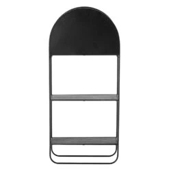 Bloomingville Spiegel Met Planken Metaal - Zwart -Bloomingville Deco Verkoop bloomingville spiegel met planken metaal zwart 4