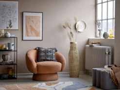 Bloomingville Ted Loungestoel - Bruin -Bloomingville Deco Verkoop bloomingville ted loungestoel bruin 6