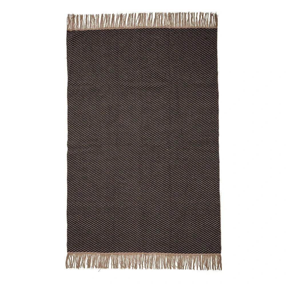 Bloomingville Vloerkleed Grijs Katoen 1 Bloomingville Vloerkleed Grijs Katoen