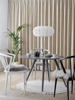 Bloomingville Vloerkleed Rond Wol Ø110cm -Bloomingville Deco Verkoop bloomingville vloerkleed rond wol 110cm 3