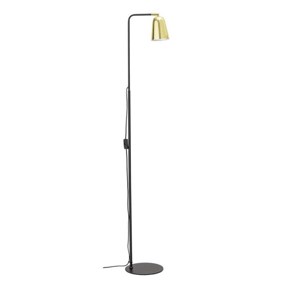 Bloomingville Vloerlamp Zwart Metaal Met Goud 2 Bloomingville Vloerlamp Zwart Metaal Met Goud - Afbeelding 2