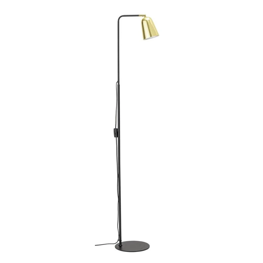 Bloomingville Vloerlamp Zwart Metaal Met Goud 1 Bloomingville Vloerlamp Zwart Metaal Met Goud